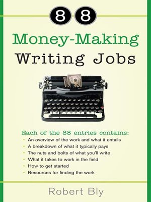 cover image of 88 Money-Making Writing Jobs
